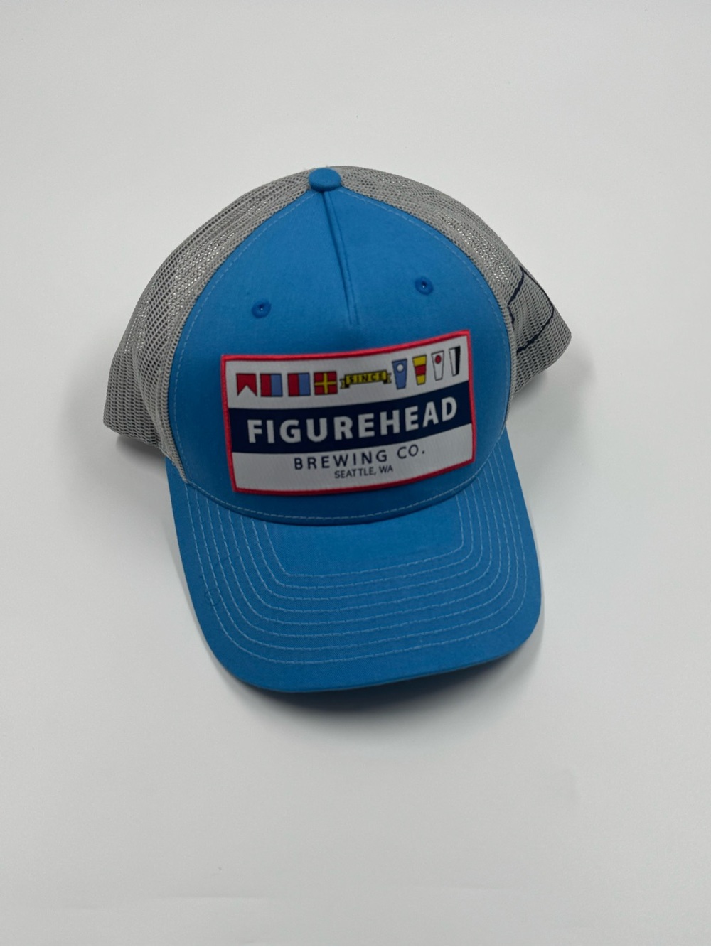 Figurehead Brewing Co. Blue Mesh Trucker Hat